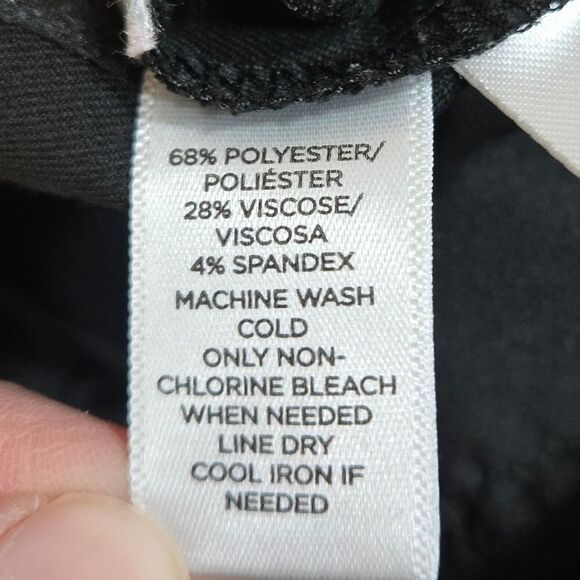 LOFT petite Julie Trouser black slacks curvy size 8 p 8p - Picture 9 of 11